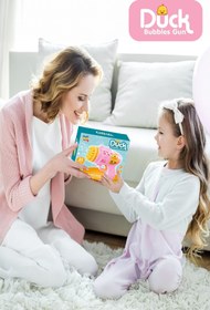 Resim Kayyum Oyuncak Duck Çok Delikli Pilli Köpük Atan Tabanca Oyuncağı 23 Delikli Bubble Gun 