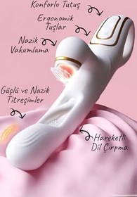 Resim Do it Love - Titreşimli, Dil Çırpma ve Vakumlu 3 ü 1 Arada Soft Yüzeyli Muzip Vibratör 