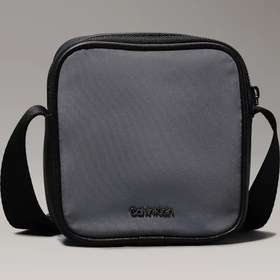 Resim Calvin Klein CK EST. NYLON CUBE R Erkek Gri Omuz Çanta 