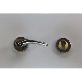 Resim Kapı Kolu Bravo Rozetli Nikel Saten Yale 