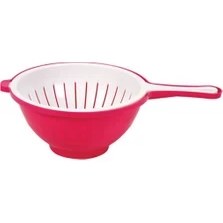 Resim Geseus Moonstar Küvetli Süzgeç Pratik Çift Yönlü Süzgeç-Clb-355-Fuşya+Beyaz 