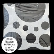 Resim Siyah Puanlı Peçete 33 33 Cm 20 Adet 