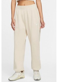 Resim Nike Sportswear Regular Fit Pant Bol Ve Uzun Kesim Eşofman Altı Krem 