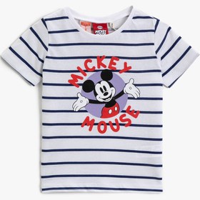 Resim Erkek Bebek Mickey Mouse Tişört Lisanslı Pamuklu 
