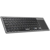 Resim Everest EKW-61 Bluetooth+2.4 GHz TouchPad Mouse Q Mac/Win/Android/Ios Uyumlu Kablosuz TV Klavye 