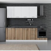 Resim Minar 250 Cm Mutfak Dolabı Beyaz Dore 250-D3 Beyaz 