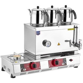 Resim Remta 55 Model 3 Demlikli Gazlı Ce + Elektrikli Çay Ocağı 34 Lt 
