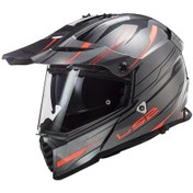 Resim Ls2 Pioneer Evo Knight Kapalı Kask Titanium - Turuncu 