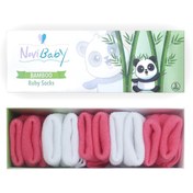 Resim Novibaby 5'li Bambu Yenidoğan Bebek Çorabı I Coral I 0-6 ay 