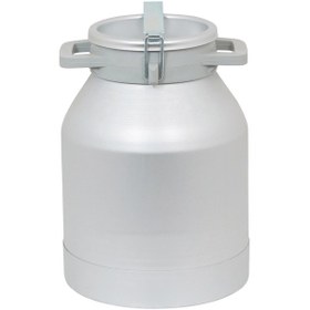 Resim Melasty Süt Sağma Makinesi Alüminyum Süt Güğümü 50 Litre İki Kulplu Kapaklı Geniş Ağız -1744 