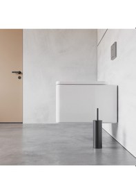 Resim Zift Unique Paslanmaz Çelik Mat Siyah Wc Fırçası, 304 Kalite Tuvalet Fırçası, Yıkanabilir Ömür Boyu Kullan Siyah 