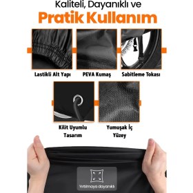 Resim Dokaca Siyah Kilit Uyumlu Mondial 125 Zn Uyumlu Motosiklet Brandası, Koruyucu Örtü 