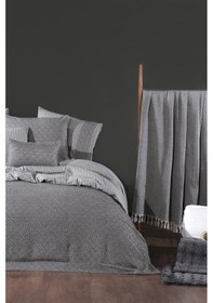 Resim Clara Lüks Comforter 13 Parça Çeyiz Seti Gri Gri 