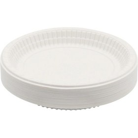 Resim Plastik Tabak Kullan At Tabak 500'lü 19 Cm Beyaz Plastik Tabak 