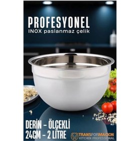 Resim Melek Moda Modern Karıştırma Kabı - Paslanmaz Çelik Derin Kase 