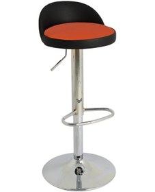 Resim Bürocci 9560S0123 Jack Bar Sandalyesi Turuncu Deri Turuncu 