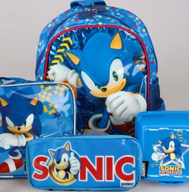 Resim Sonic YENİ SEZON LİSANSLI TEK BÖLMELİ KÜÇÜK BOY 32 CM ANAOKUL ÇANTASI,BESLENME ÇANTASI,KALEM ÇANTASI 