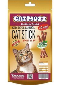 Resim Catmozz Stick Biftekli Kediler İçin Ödül Çubuğu 10'lu 
