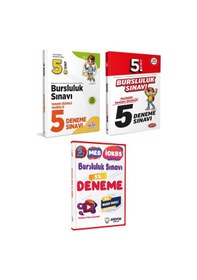 Resim Editör Yayınları 5. Sınıf Bursluluk Sınavı Deneme Sınav Seti 2026 3 Kitap 