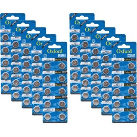 Resim Oxford AG13 LR44 357 SR44 A76 1.5V Alkaline Düğme Pil 100 Adet 10 Kart 