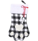 Resim Fortunelane Chaussettes De Nol Suspendre, Kafes Köpek Paw Bas De Nol Sacs De Bonbons, Elbise Cep, 