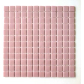 Resim MozaiKristaL Yaşam Alanlarının Tüm Yüzeyleri Için Cam Mozaik. Cam Ölçüsü: 25X25 Mm. File Ölçüsü: 31.5X31.5 Cm. Renk: Açık Pembe (1 Koli=10 File Karo=1 M2 Fiyatıdır) 