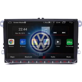 Resim Bawerlink BW-9400 9 Inc Androıd 11 T3 2+32 Gb+Carplay Vw Universal Multimedıa Oto Teyp (Volkswagen) 