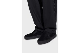 Resim Giuseppe Zanotti Logolu Süet Kalın Tabanlı Sneaker Ayakkabı Erkek Ayakkabı RU50025 