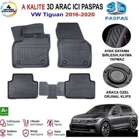 Resim Vw Tiguan 3d Paspas Havuzlu Pro 2016-2020 Arası 