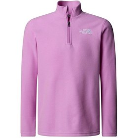 Resim The North Face Genç Çocuk Glacıer Kısa Fermuar Polar Nf0a8azm1ı81 001 Pembe 