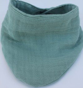 Resim elibaby %100 Pamuklu 8 Kat Muslin Kumaş Çift Çıtçıtlı Bebek Mama Önlüğü/ağız Mendili (Yeşil) 