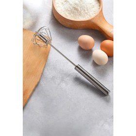 Resim Çelik Manuel Mikser Kendiliğinden Dönen Yumurta Çırpıcı CIN873 