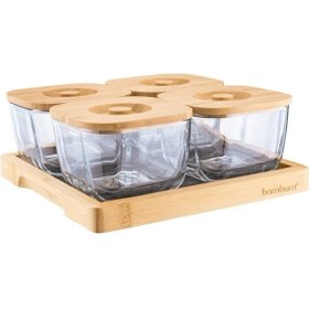 Resim 9 Parça Kapaklı Cam Kahvaltı Takımı, Şık ve Kullanışlı Set 