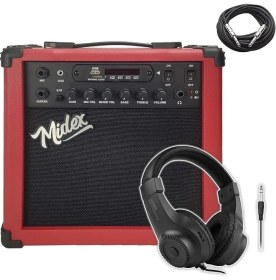 Resim MGA-25RDBT-HD Şarjlı Elektro Gitar Amfisi 25 Watt USB Bluetooth Distortion Kulaklık ve Kablo 