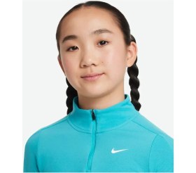 Resim FD2853 345 Nike Kız Çocuk Dri-Fit Uzun Kollu 1/4 Fermuarlı Üst Sweat 