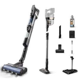 Resim Aqua Trio 9000 Serisi Islak&kuru Dikey Süpürge, Tek Süpürge 3 Işlem, Otomatik Temizlik, LED Işıklı Başlık (XW9463/11) 