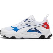 Resim 308545-02 Puma Bmw Mms Trinity Erkek Spor Ayakkabı Beyaz 308545-02 Beyaz Mavi Kırmızı Beyaz - Mavi - Kırmızı | Orijinal 