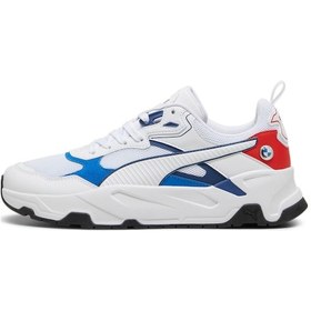 Resim 308545-02 Puma Bmw Mms Trinity Erkek Spor Ayakkabı Beyaz 308545-02 Beyaz Mavi Kırmızı Beyaz - Mavi - Kırmızı | Orijinal 