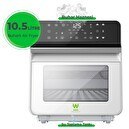 Resim Wiami Airfryer 10.5 L Buharlı Hava Fritözü Beyaz 