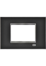 Resim 01463427-001143 Günsan Domino Siyah & Krom Çerçeve Çıtası Krom- 3m 