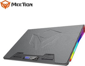 Resim Meetion | CP5050 | Siyah | Laptop Soğutucu Stand | RGB Aydınlatmalı | Geniş Yüzey 