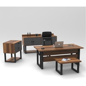 Resim Robin Home Barok Ofis Büro Masa Makam Takımı 