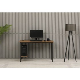 Resim Arpelia Bilgisayar Masası Sağ Sol Yönlü Pc Kasa Raflı Antrasit 