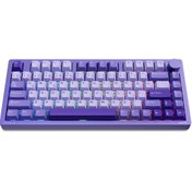 Resim Philips EVNIA SPK8618 Mekanik RGB 81 Tuş USB/Bluetooth/2.4G Kablosuz Oyuncu Klavyesi Mor 