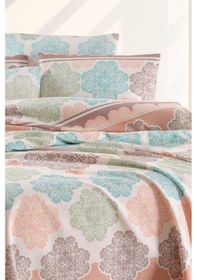 Resim Baskılı Pike Takımı Tek Kişilik Andalucia Turkuaz Turkuaz 