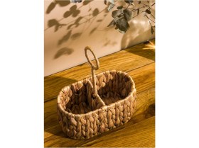 Resim Mediterian Kahverengi Hasır Yağdanlık, 25 cm, şık ve kullanışlı tasarım, TR menşei 