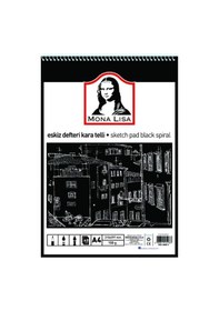 Resim Mn02-4 Eskiz Defteri Kara Telli A4 150g 40 Yp 