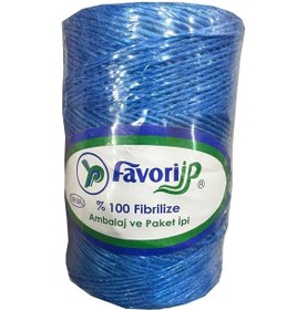 Resim Favori İp 5000 Denye -0.8 Mm- Ambalaj Ve Paket İpi Naylon Burgulu Örgü Çamaşır İpi - Mavi - 10 Adet 