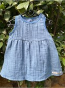 Resim Enhitbaby Bebek Çocuk Çift Katlı Müslin Elbise, %100 Organik Pamuk 
