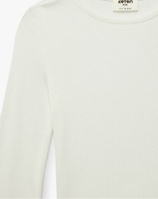 Resim Koton 26yy59003194 Kız Çocuk Sweatshirt 6skg10371ak Ekru 
